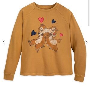 Disney Chip And Dale Chipmunk Crew Sweatshirt Size XXL